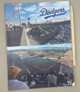Los Angeles Dodgers Braves 1974 Program