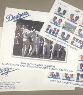 Los Angeles Dodgers 1991 Photo Stamp Collectors Item