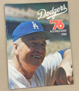 Los Angeles Dodgers Giants 1976 Program
