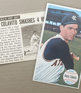 Topps Oversized 1964 Rocky Colavito Card