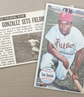 Topps Oversized 1964 Tony Gonzalez Card