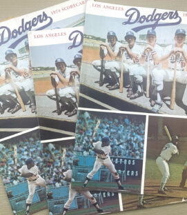 Los Angeles Dodgers 1974 Program 3-Pack