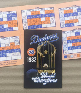 Los Angeles Dodgers 1982 Schedule