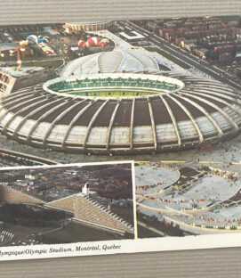 Montreal Olympic Stadium 1976 Postcard