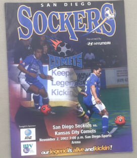 San Diego Sockers Kansas City Comets 2002 Program